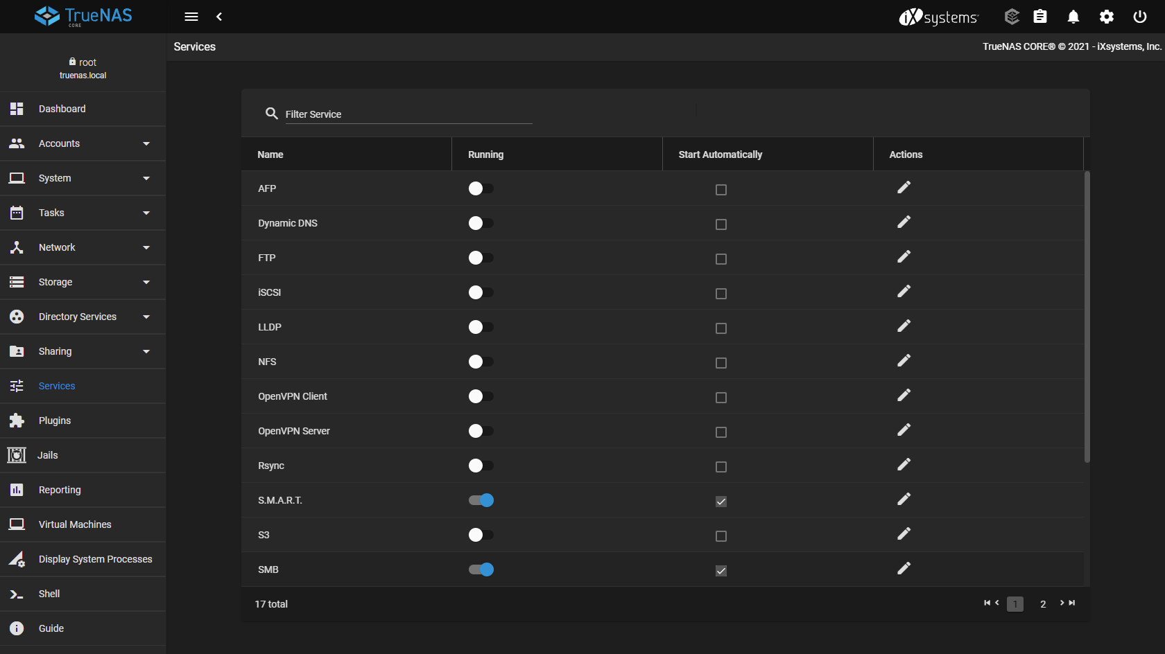 Enable SMB service