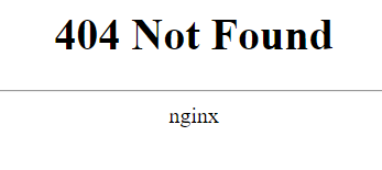 nginx 404 not found